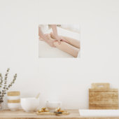 マッサージセラピスト施用足マッサージ ポスター (キッチン)