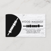 マッサージセラピスト木材セラピーツール 名刺 (正面)