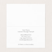マッサージセラピスト業務用名刺 名刺 (内部フラット)