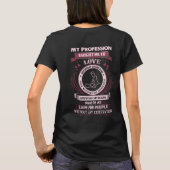 マッサージセラピスト業教え者 Tシャツ (裏面)