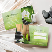 マッサージセラピスト瞑想サロンアポイントメント 予約カード