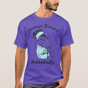 マッサージセラピスト破壊不能マッサージセラピー Tシャツ