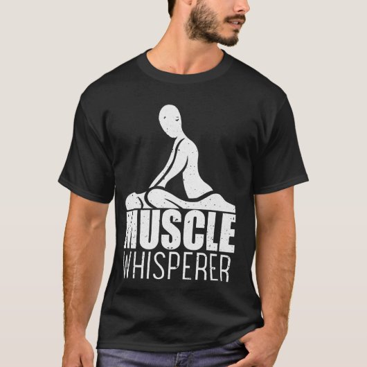 マッサージセラピスト筋ささやきマッサージ Tシャツ (正面)