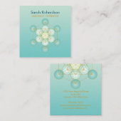 マッサージセラピスト編集可能名刺 スクエア名刺 (正面/裏面)