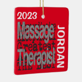 マッサージセラピスト超並外カスタム セラミックオーナメント (右)