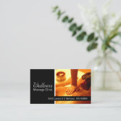 マッサージセラピスト、クリニック、ウェルネス名刺 名刺 (スタンド正面)