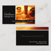 マッサージセラピスト、クリニック、ウェルネス名刺 名刺 (正面/裏面)