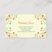 マッサージセラピスト – シック自然 スタイリッシュ 名刺 (裏面)