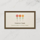 マッサージセラピスト-シンプルヒマエレガントワラ 名刺 (裏面)