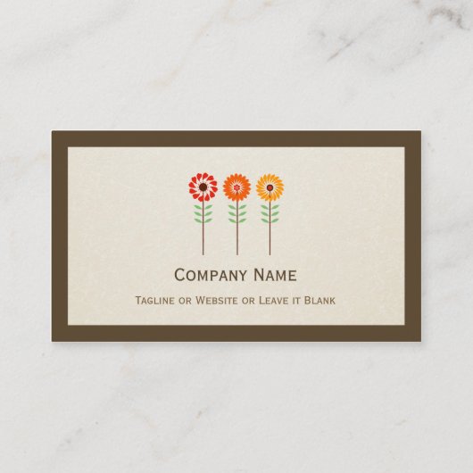 マッサージセラピスト-シンプルヒマエレガントワラ 名刺 (裏面)