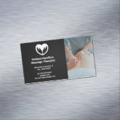 マッサージセラピスト |スパ |ハートハンズアイコン マグネット名刺 (インサイチュ)