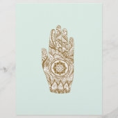 マッサージセラピスト ヘンナ ハンド ロータス チラシ (裏面)