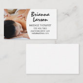 マッサージセラピスト | マッサージセッション 名刺 (正面/裏面)