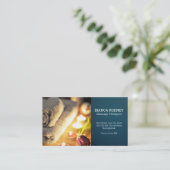 マッサージセラピスト |健康と健康 |スパ 名刺 (スタンド正面)