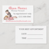 マッサージセラピスト 名刺 (正面/裏面)
