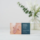 マッサージセラピスト | 背筋マッサージ 名刺 (スタンド正面)