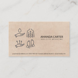 マッサージセラピスト | 鍼治療ホリスティック剤 名刺