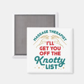 マッサージセラピストIが難しいリストから外す マグネット (正面/裏面)