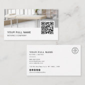 マッサージセラピストQRコードロゴソーシャルメディア 名刺 (正面/裏面)