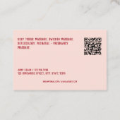 マッサージセラピストQR 名刺 (裏面)