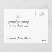 マッサージセラピーありがとうはがき ポストカード (裏面)