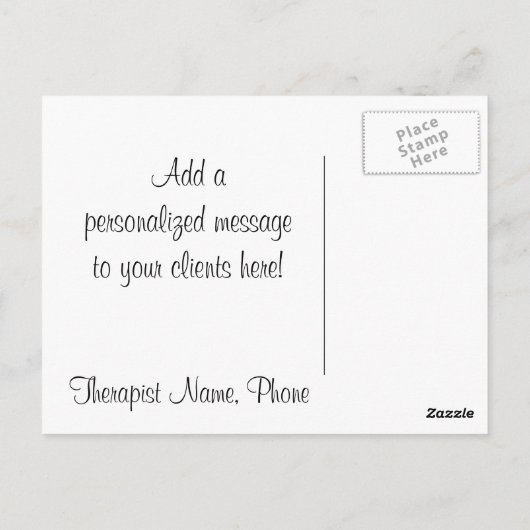 マッサージセラピーありがとうはがき ポストカード (裏面)