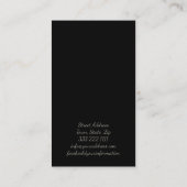 マッサージセラピーきらめくフラワーブロッサムカード 名刺 (裏面)