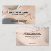 マッサージセラピーアポイントメントカード 予約カード (正面/裏面)