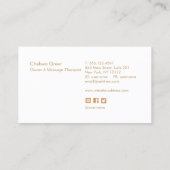 マッサージセラピーアロマセラピースパ 名刺 (裏面)