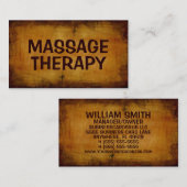 マッサージセラピーアンティーク名刺 名刺 (正面/裏面)