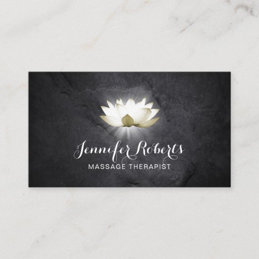 マッサージセラピーエレガントロータスヒーリングサロン 名刺 (正面)