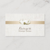 マッサージセラピーエレガントロータスフラワーズサロンスパ 名刺 (正面)
