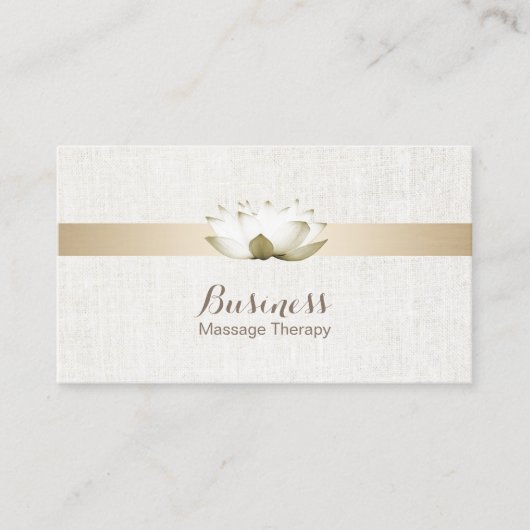 マッサージセラピーエレガントロータスフラワーズサロンスパ 名刺 (正面)