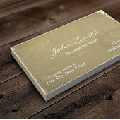 マッサージセラピーカイロプラクターサロンスパヴィンテージ 名刺