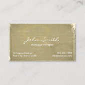 マッサージセラピーカイロプラクターサロンスパヴィンテージ 名刺 (正面)