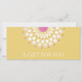 マッサージセラピーギフト証明書蓮の花 (正面)