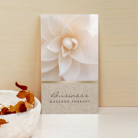 マッサージセラピークラシーフラワー&バーラップヒーリングスパ 名刺