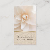 マッサージセラピークラシーフラワー&バーラップヒーリングスパ 名刺 (正面)