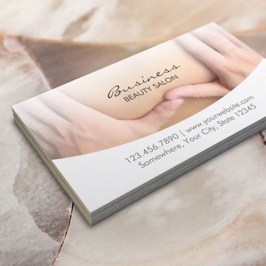 マッサージセラピーサロンスパアポイントメント 予約カード