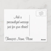 マッサージセラピーサンキューカード ポストカード (裏面)