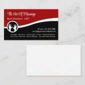 マッサージセラピーサービスモダン名刺 名刺 (正面/裏面)