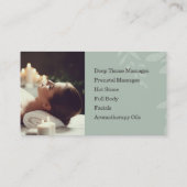 マッサージセラピーサービス 名刺 (裏面)