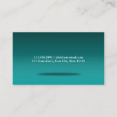マッサージセラピースタイリッシュティール(緑がかった色) 名刺 (裏面)