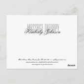 マッサージセラピースパサロンサンキュークーポン ポストカード (裏面)