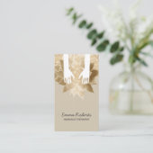 マッサージセラピースパヒーリングハンド&ヴィンテージフラワー 名刺 (スタンド正面)