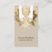 マッサージセラピースパヒーリングハンド&ヴィンテージフラワー 名刺 (正面)