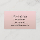 マッサージセラピースパ10パンチ顧客ロイヤリティ ロイヤリティカード (裏面)