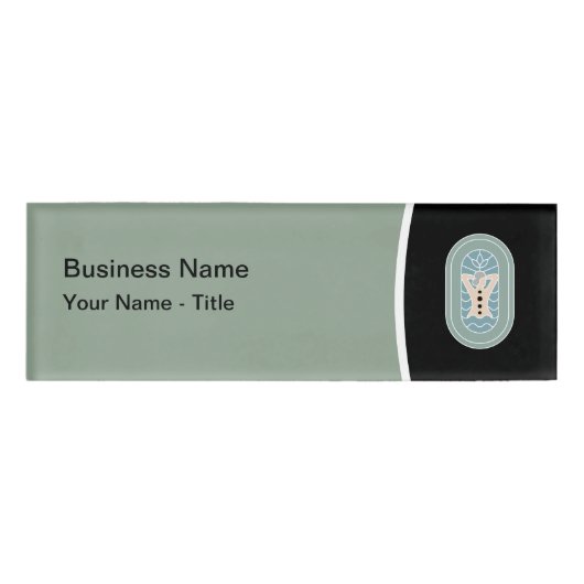 マッサージセラピースモダンタッフ名タグ 名札 (正面)