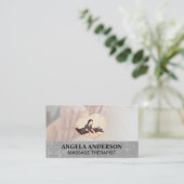 マッサージセラピーセッション | バックマッサージスパ 名刺 (スタンド正面)