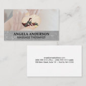 マッサージセラピーセッション | バックマッサージスパ 名刺 (正面/裏面)